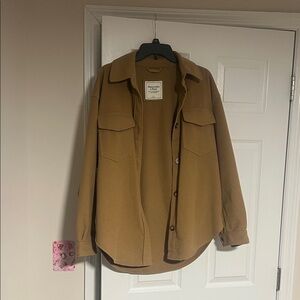 Abercrombie & Fitch Camel Shirt Jacket